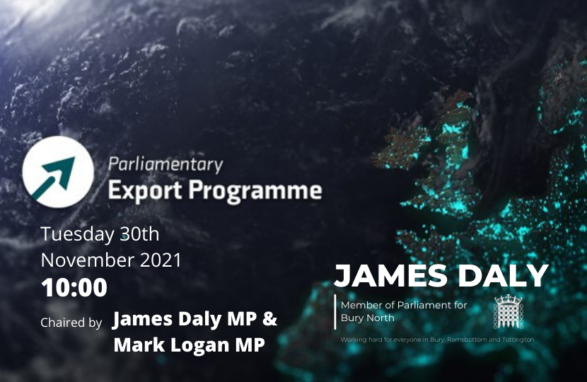 James Daly MP Parliamentary Export Programme - 30th November 2021