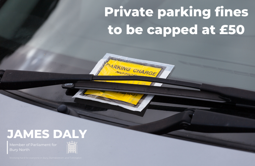 James Daly MP Unfair Parking Charges