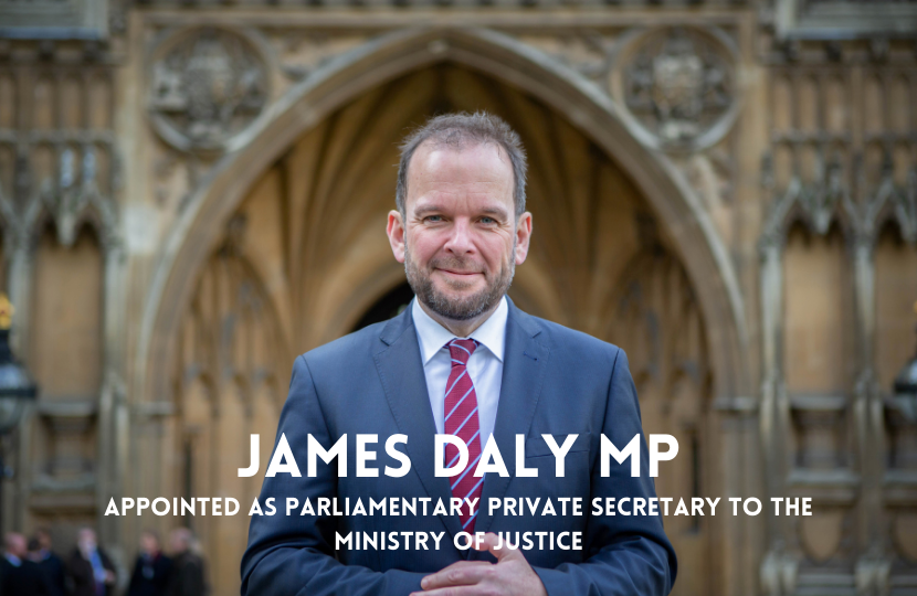 James Daly PPS Appointment MoJ