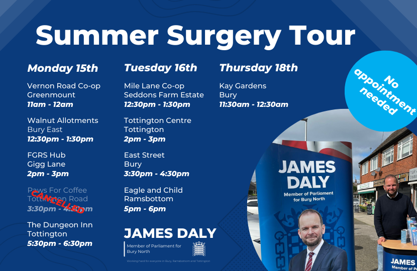 Summer Surgery 2022 James Daly