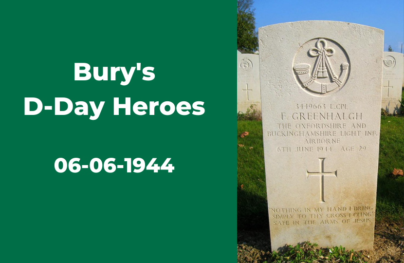 Bury D-Day Heroes James Daly