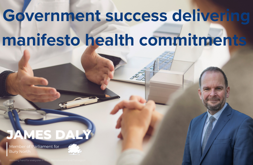 Government success delivering manifesto health commitments 