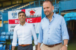 James Daly MP and The Prime Minister, Rishi Sunak MP at Gigg Lane