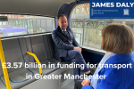 Greater Manchester to receive £3.5 billion in transport funding 
