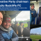 Richard Holden visits Radcliffe FC with James Daly 