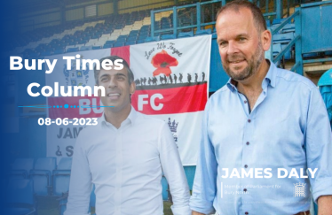 James Daly Bury FC Bury Times