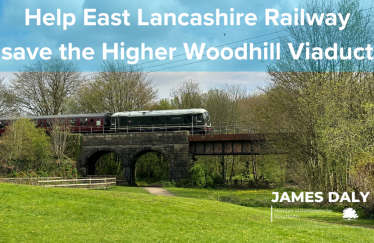 James Daly helps support East Lancs Railway campaign 